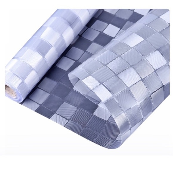 Transparent 3D checkered pattern Privacy Window Film NWT - Picture 6 of 10